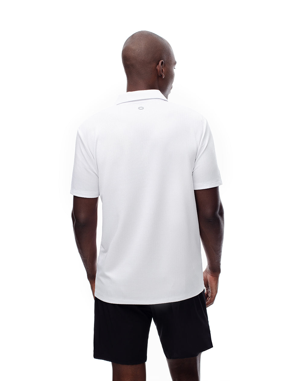 Polo deportiva secado rápido blanca hombre