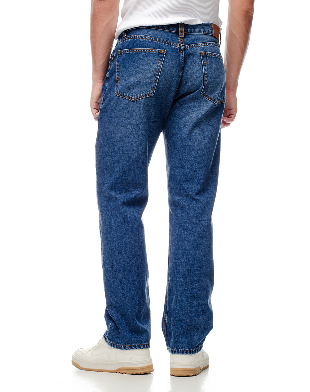 Jean regular índigo medio hombre