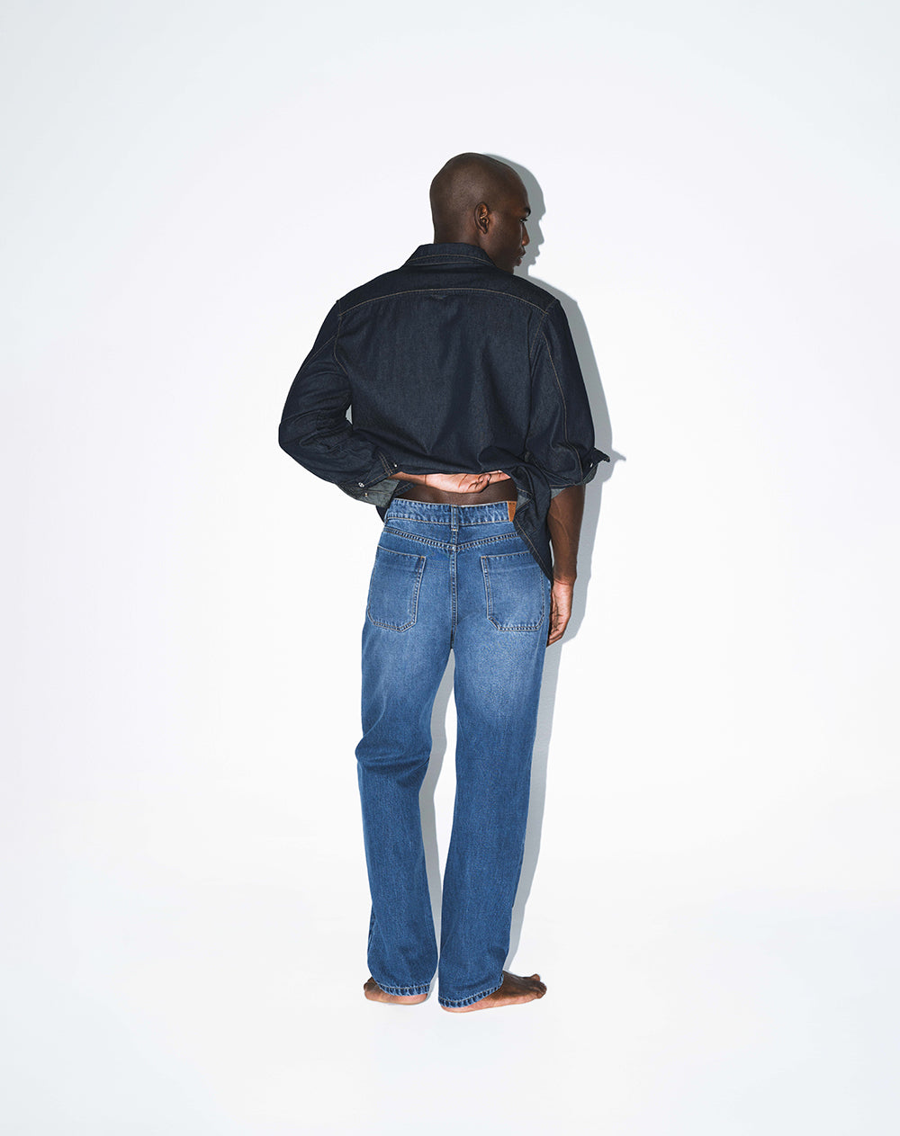 Jean regular índigo medio hombre