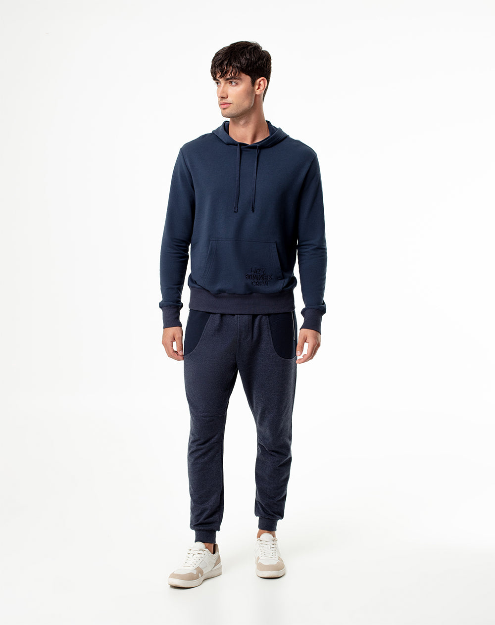 Jogger regular azul hombre