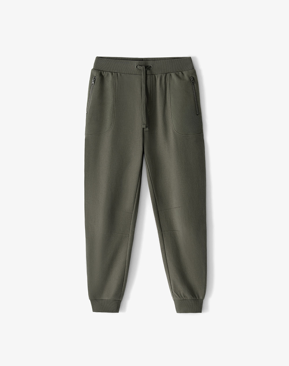 Jogger relaxed fit tiro medio café