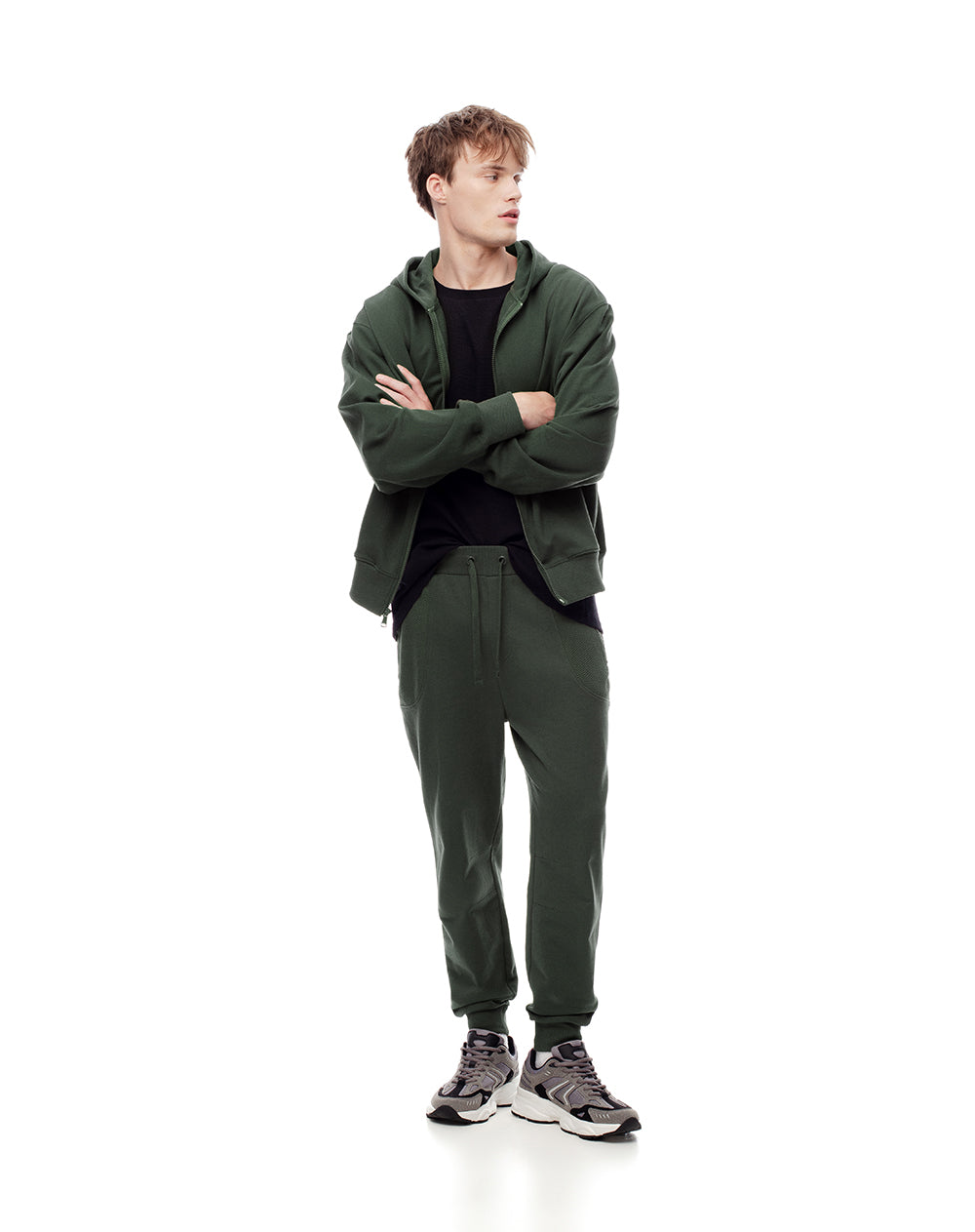 Jogger regular verde hombre