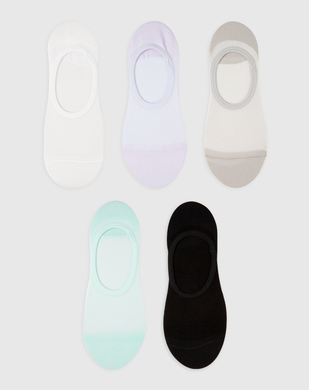 Medias mujer baleta algodón pack x5 surtido