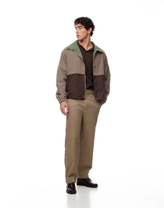 Pantalón tipo chino algodón habano hombre