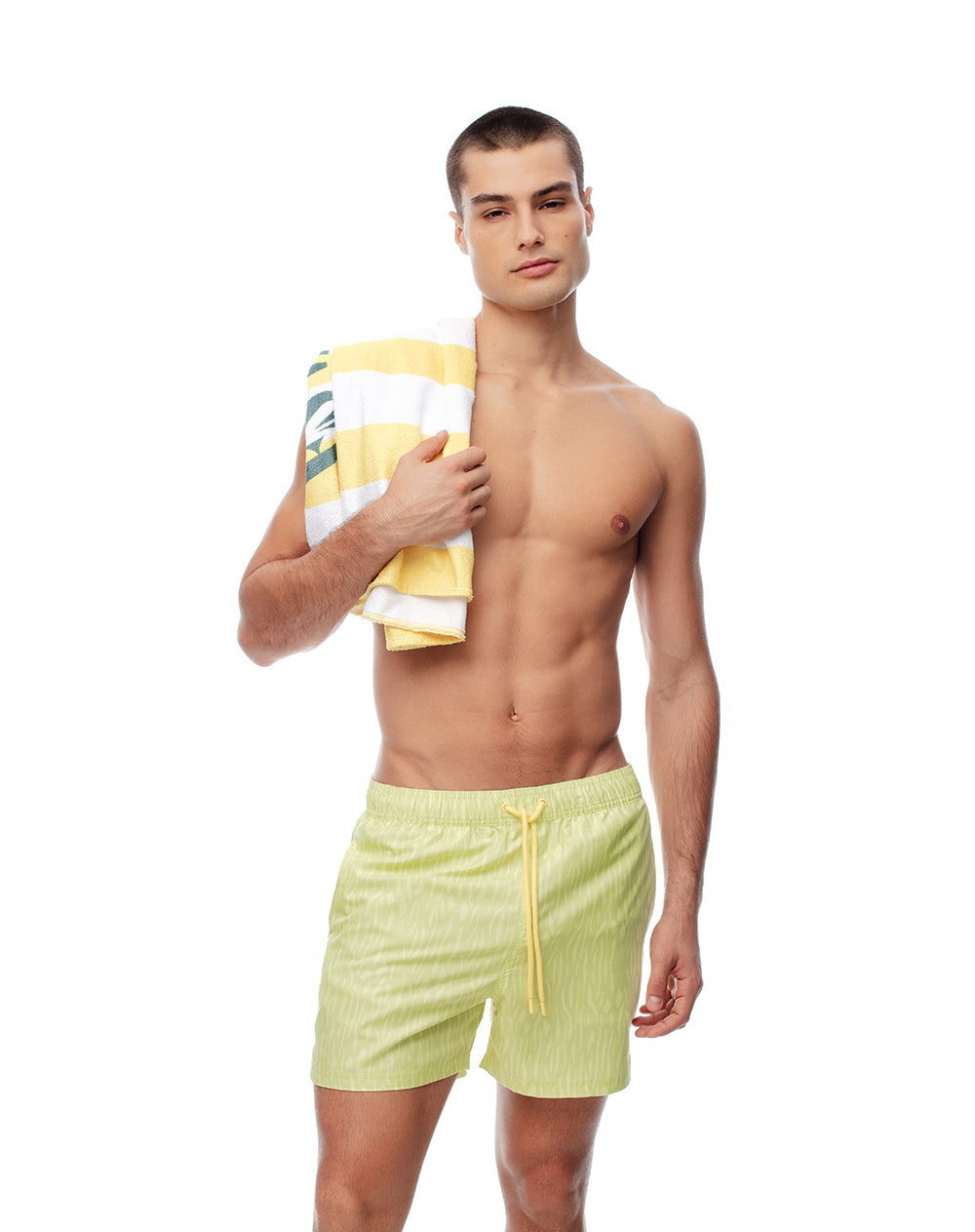 Pantaloneta de baño estampada hombre