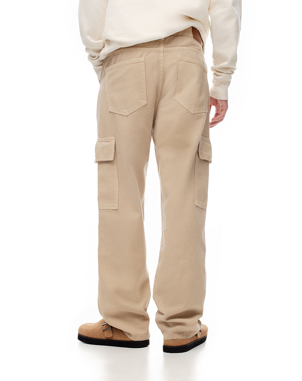 Jean regular fit tiro medio cafe