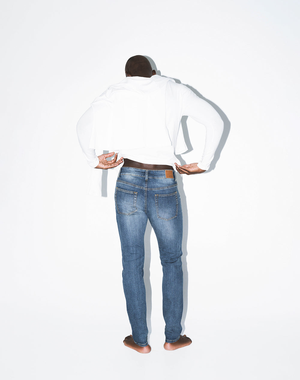 Jean skinny índigo medio hombre