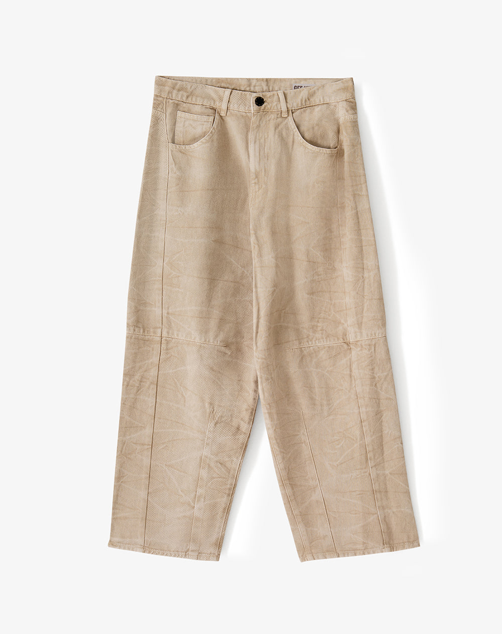 Jean baggy fit tiro medio cafe hombre