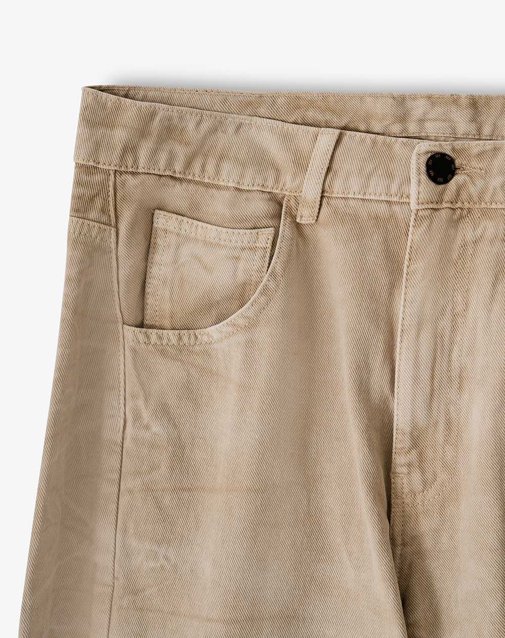 Jean baggy fit tiro medio cafe hombre