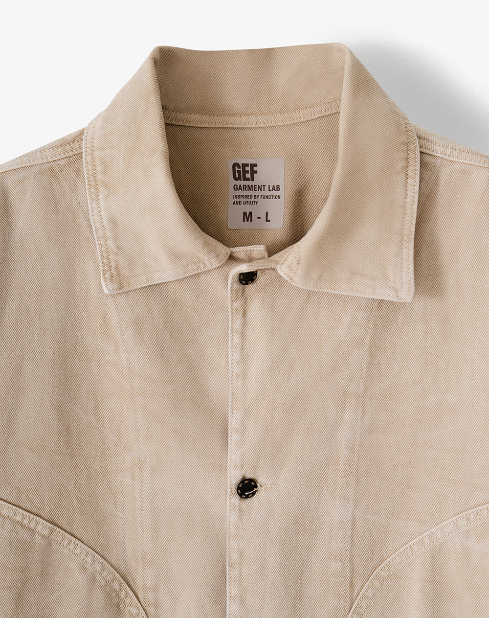 Chaqueta oversized fit sin capucha café hombre