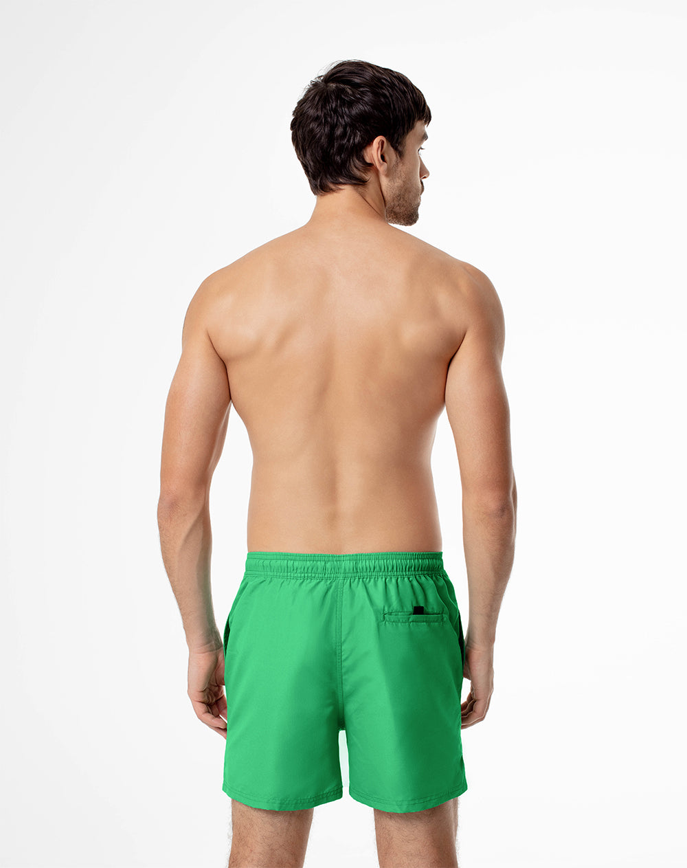 Pantaloneta de baño verde hombre