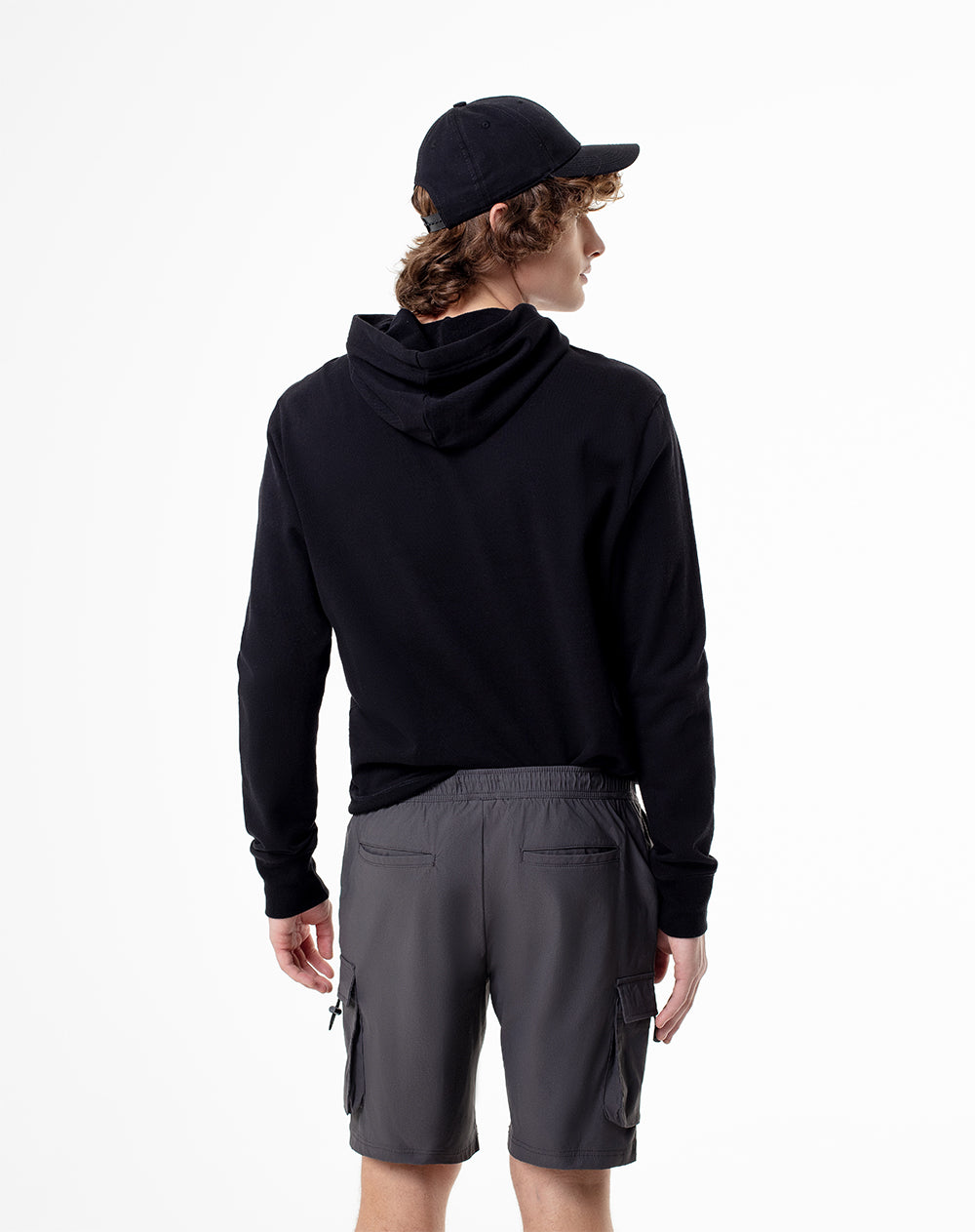 Bermuda cargo regular gris hombre