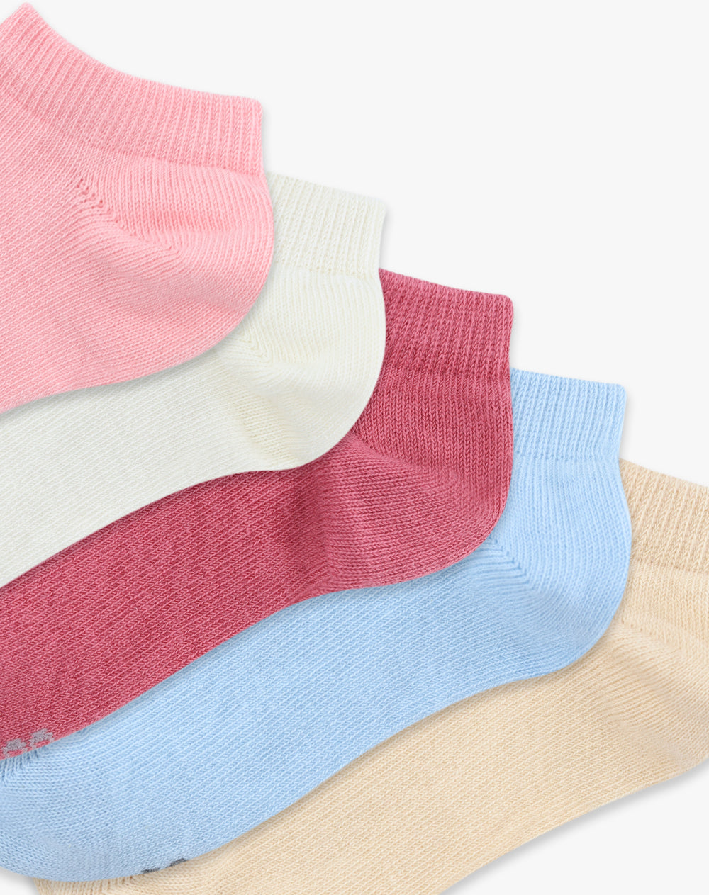 Medias niña tobillera corta pack x5 surtido