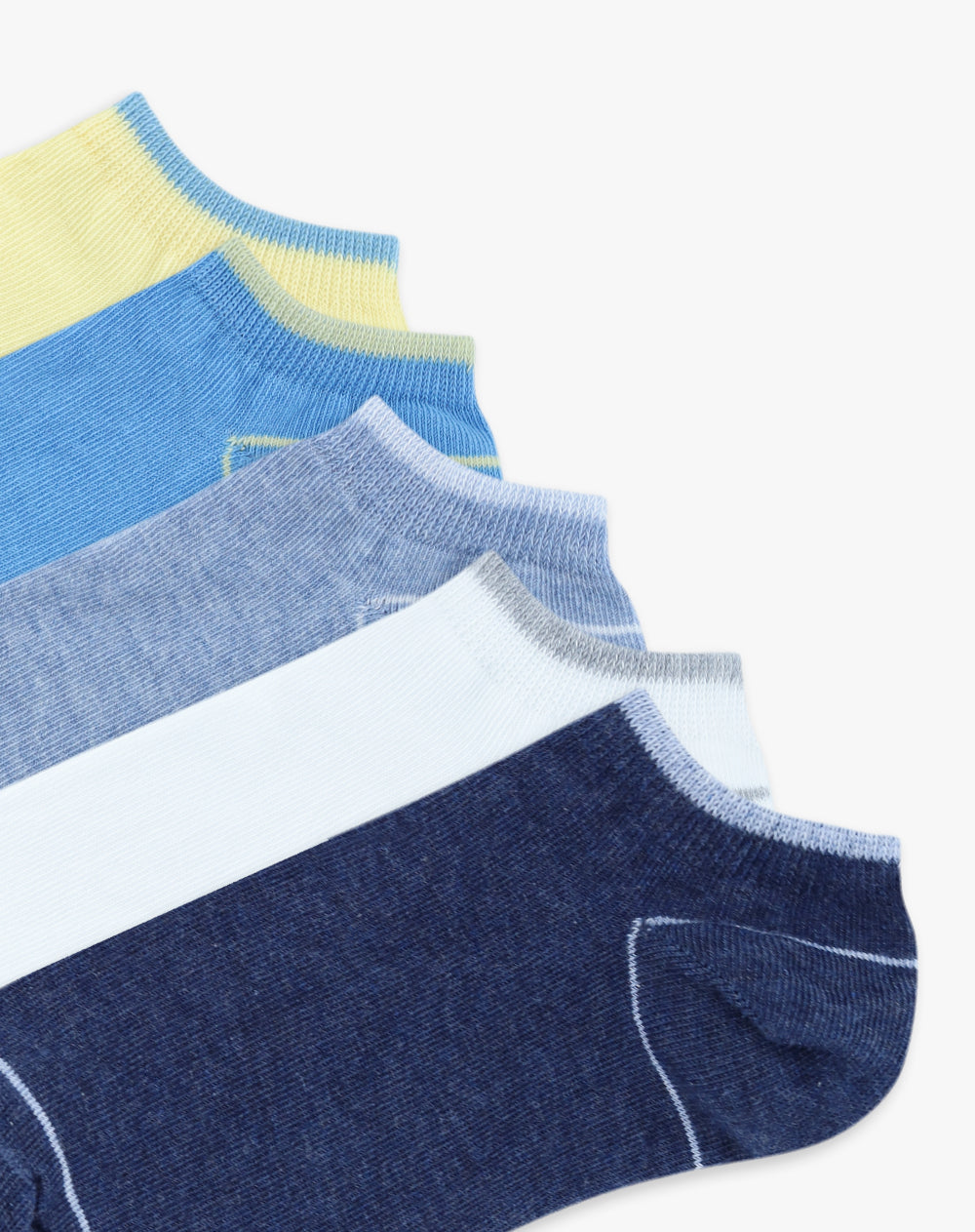 Medias mujer tobillera corta pack x5 surtido