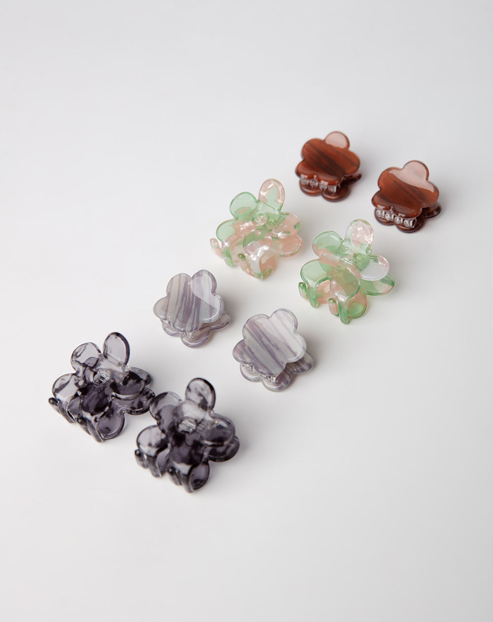 Set pinzas para el cabello x8unds surtidas