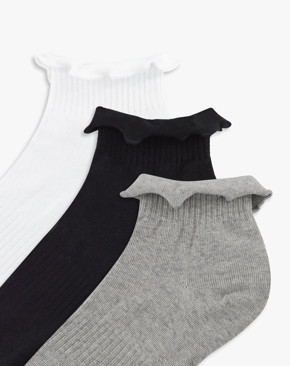 Medias mujer tobillera pack x3 surtido