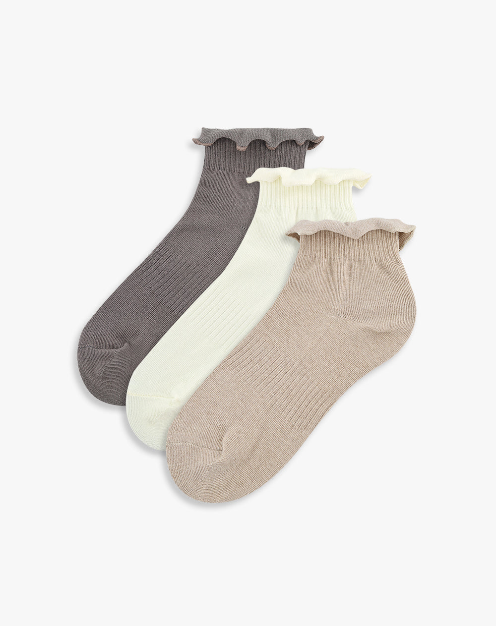 Medias mujer tobillera pack x3 surtido