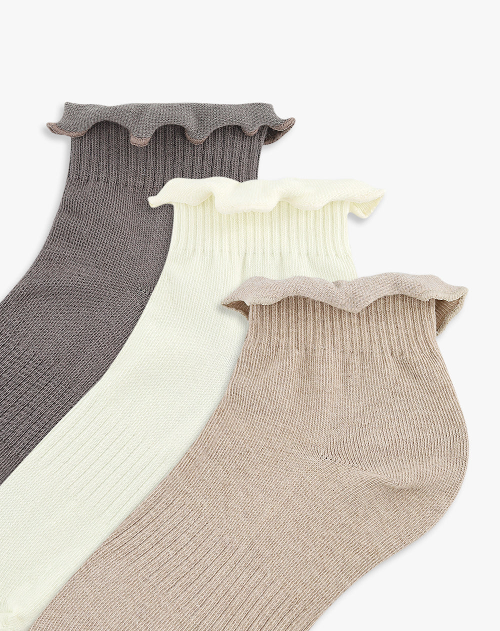 Medias mujer tobillera pack x3 surtido