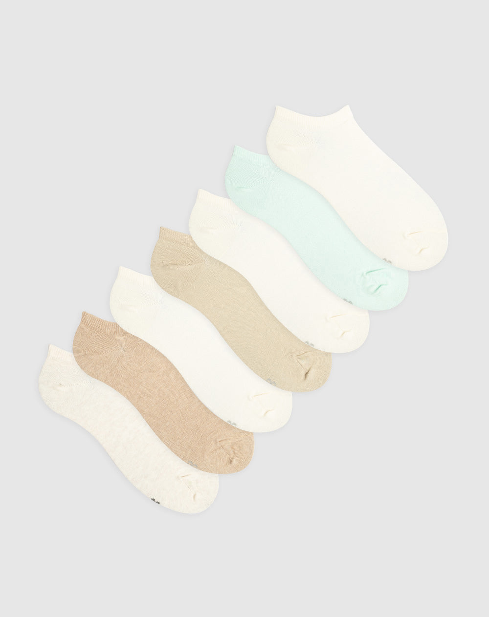 Medias mujer tobillera corta pack x7 surtido