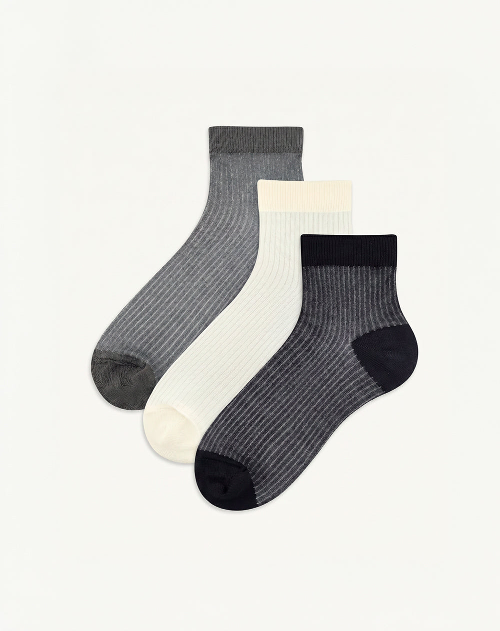 3 pares de medias cortas surtido mujer