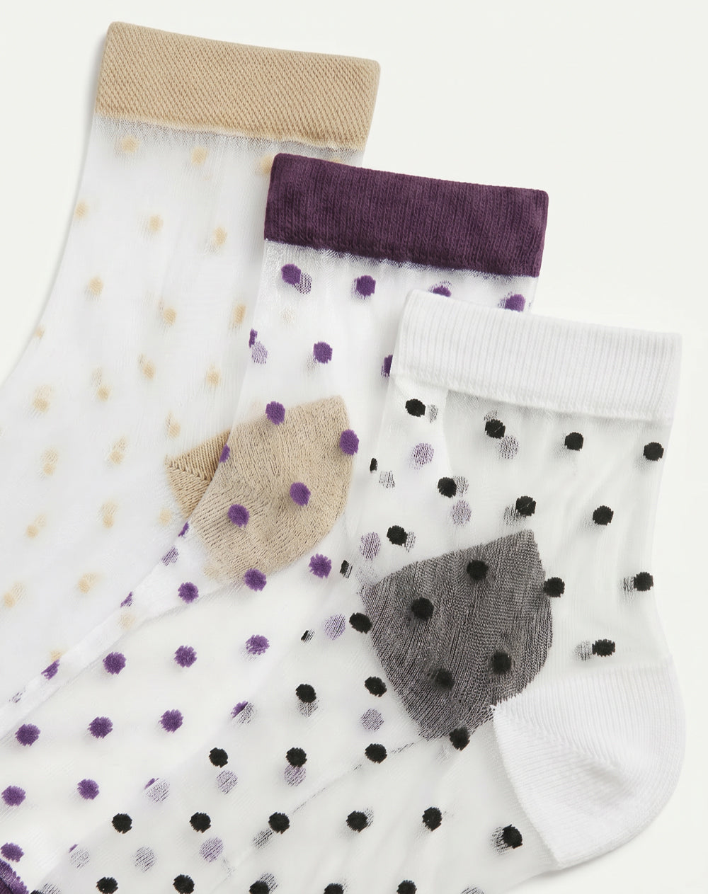 3 pares de medias cortas surtido mujer