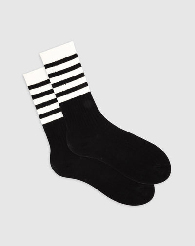 Medias mujer largas algodón negras