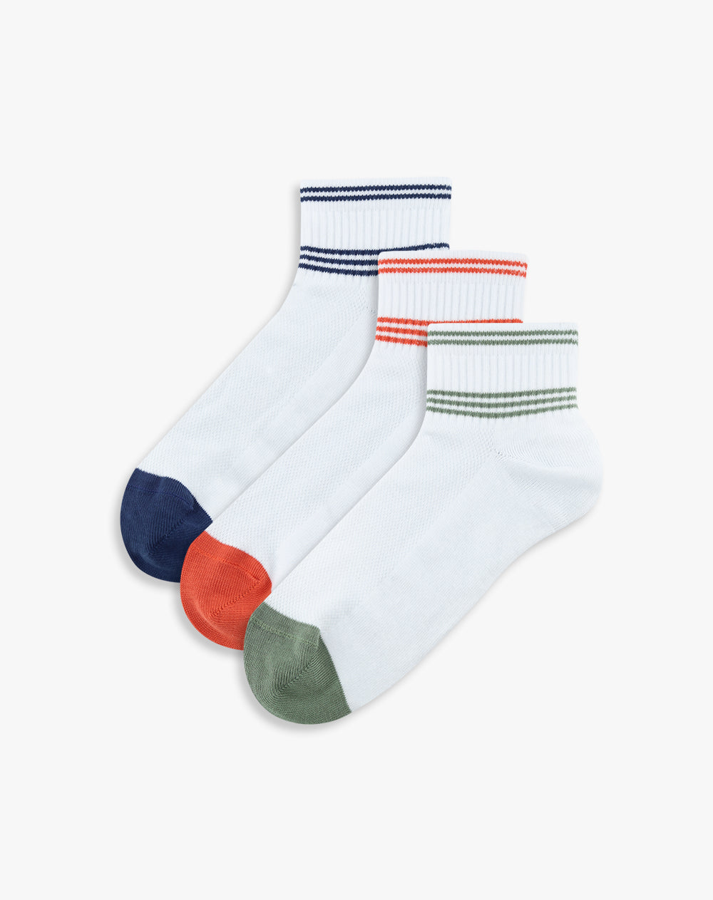 Medias hombre tobilleras pack x3 surtido