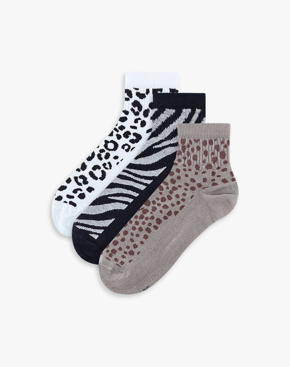 3 pares de medias tobilleras surtido