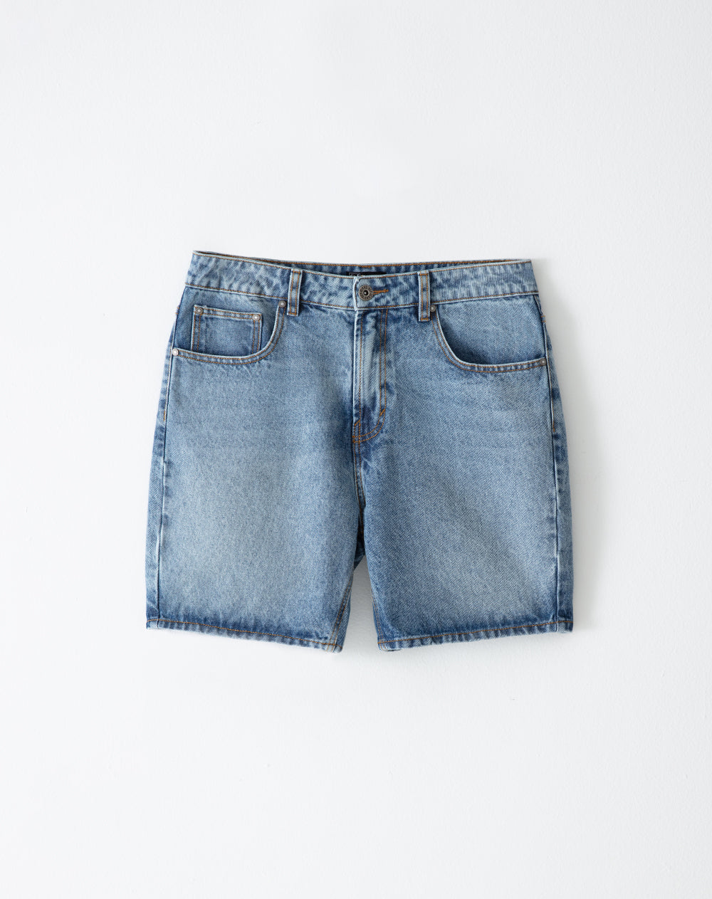 Bermuda denim regular índigo medio hombre