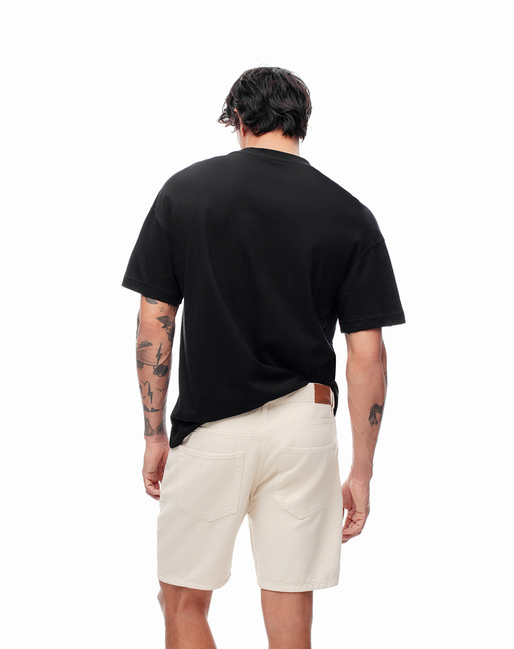 Bermuda denim regular vanillla hombre