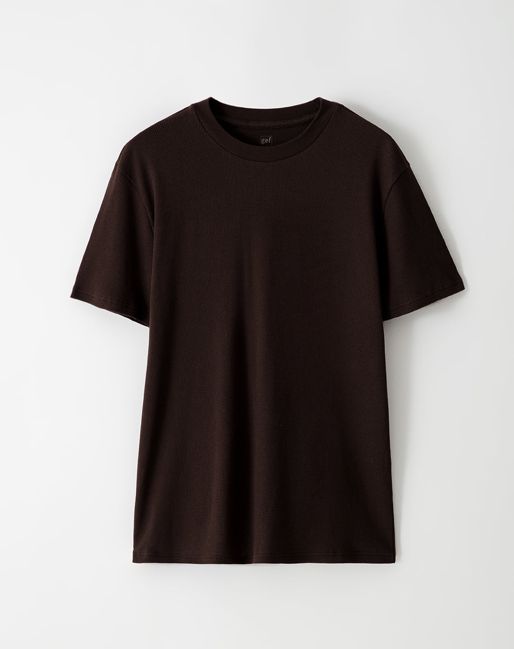 Camiseta oversize algodón chocolate hombre