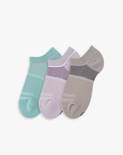 Medias mujer tobillera corta pack x3 surtido