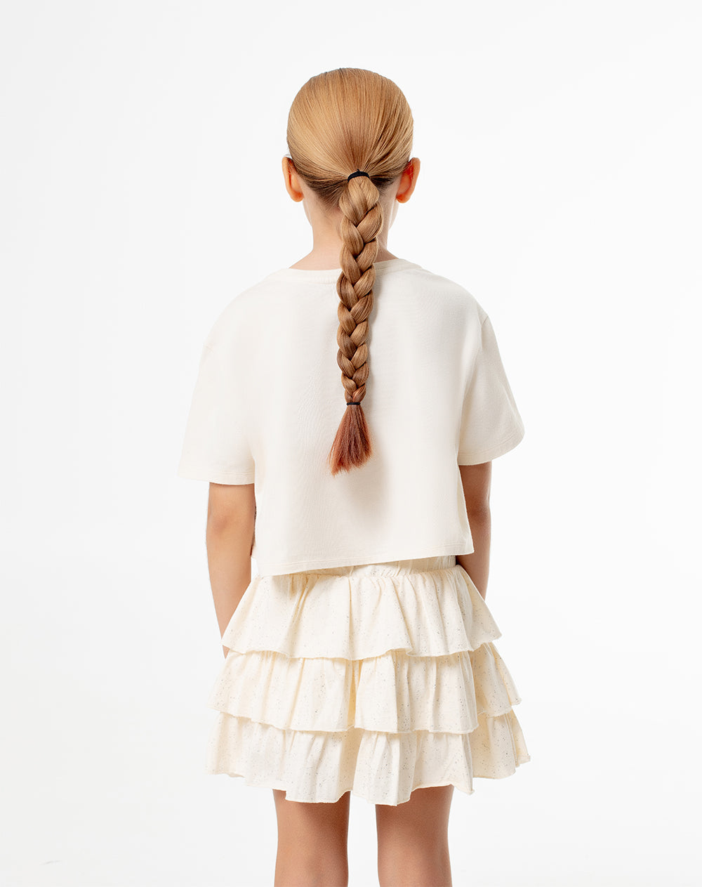 Falda boleros short interno crudo niña