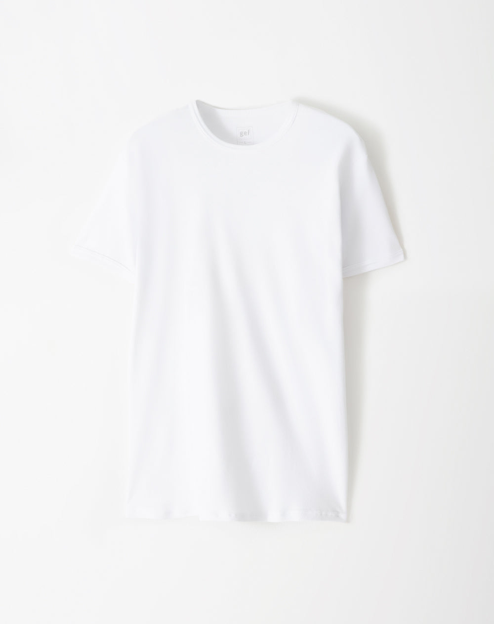 Camiseta slim algodón blanca hombre