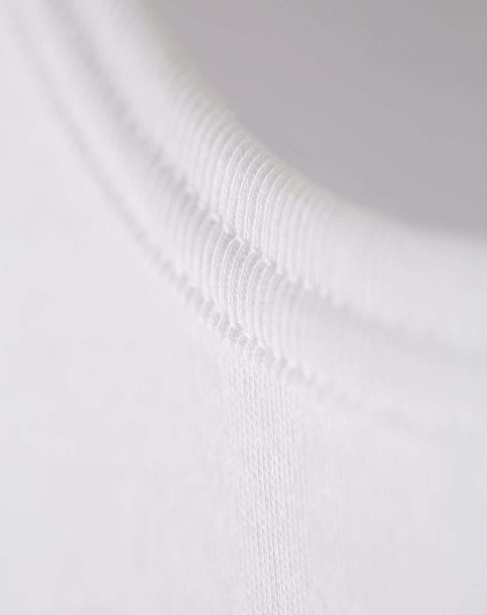 Camiseta slim algodón blanca hombre