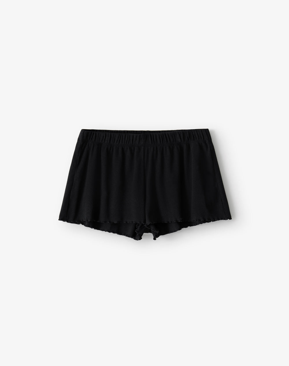 Pijama relaxed rib negro rayas mujer