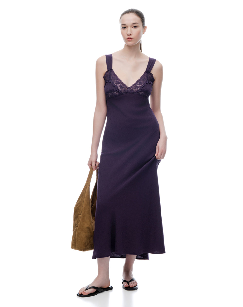 Vestido largo morado
