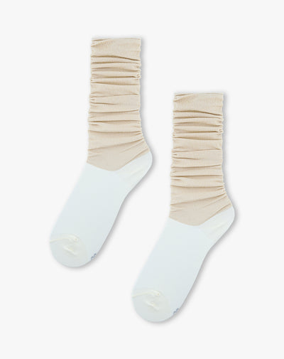 Medias mujer extra largas brillos crudo