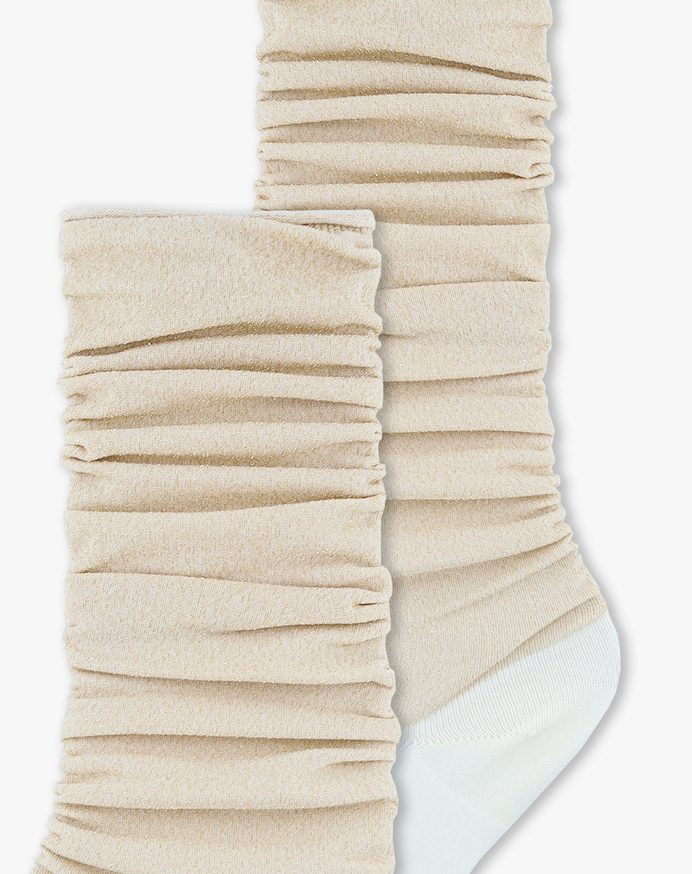 Medias mujer extra largas brillos crudo