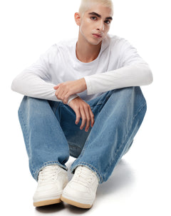 Tenis casuales blancos hombre