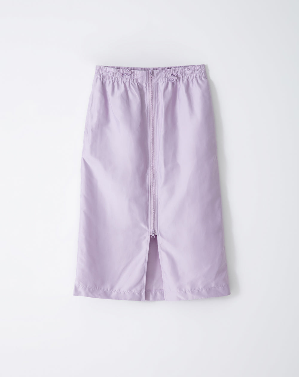 Falda midi tiro medio liviana lila mujer