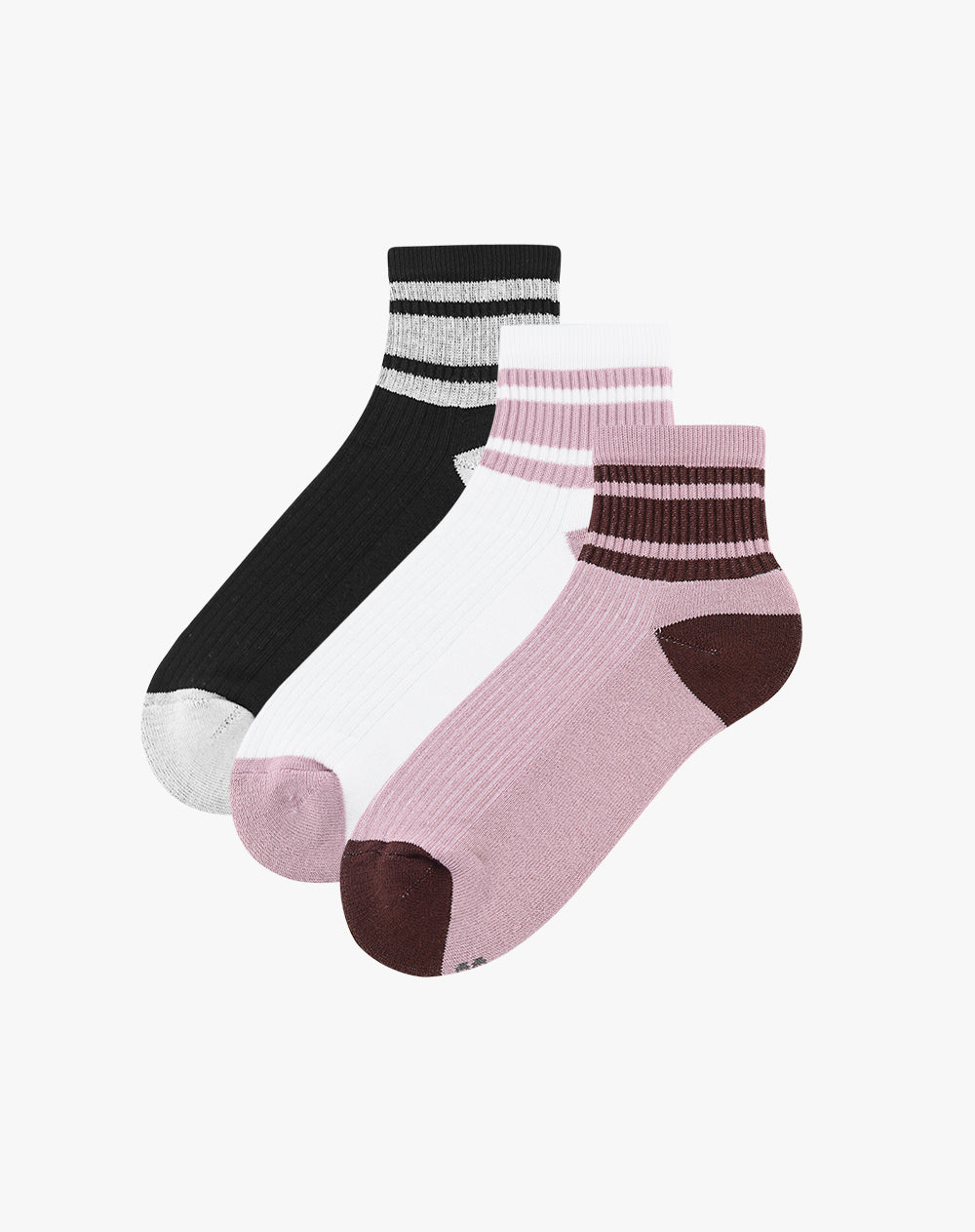 3 pares de medias cortas surtido