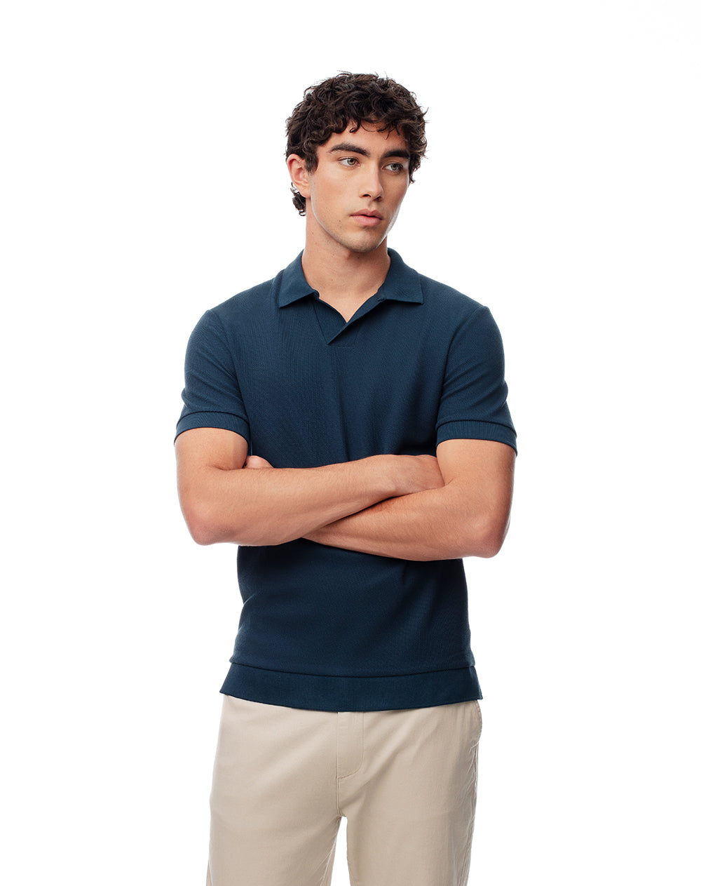 Polo regular fit azul