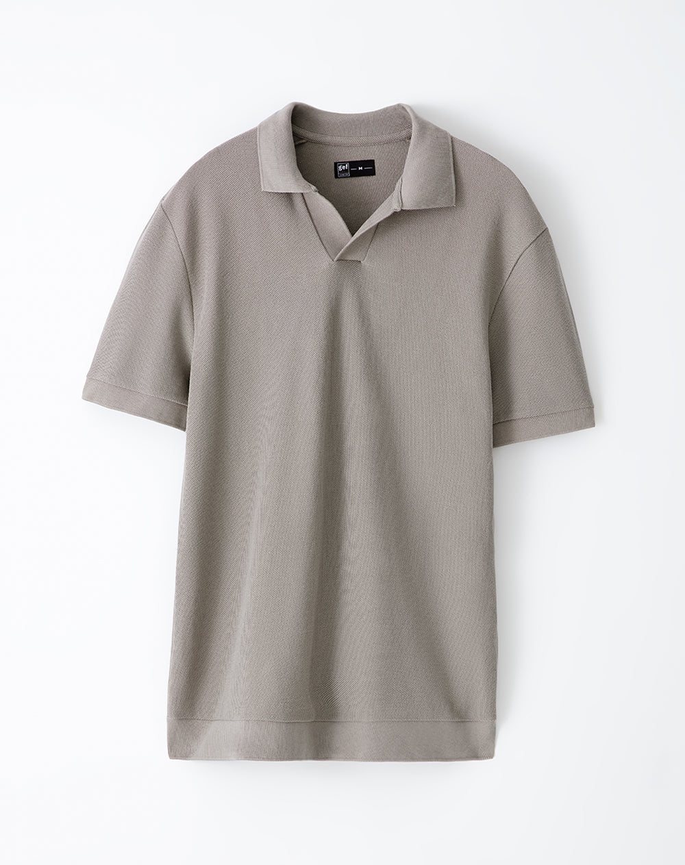 Polo regular algodón taupe hombre