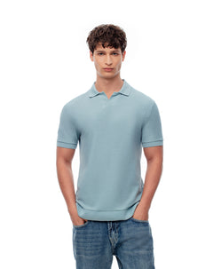 Polo regular algodón verde hombre