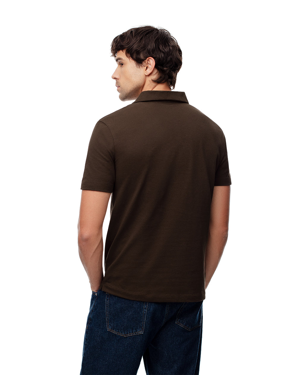 Polo regular fit chocolate