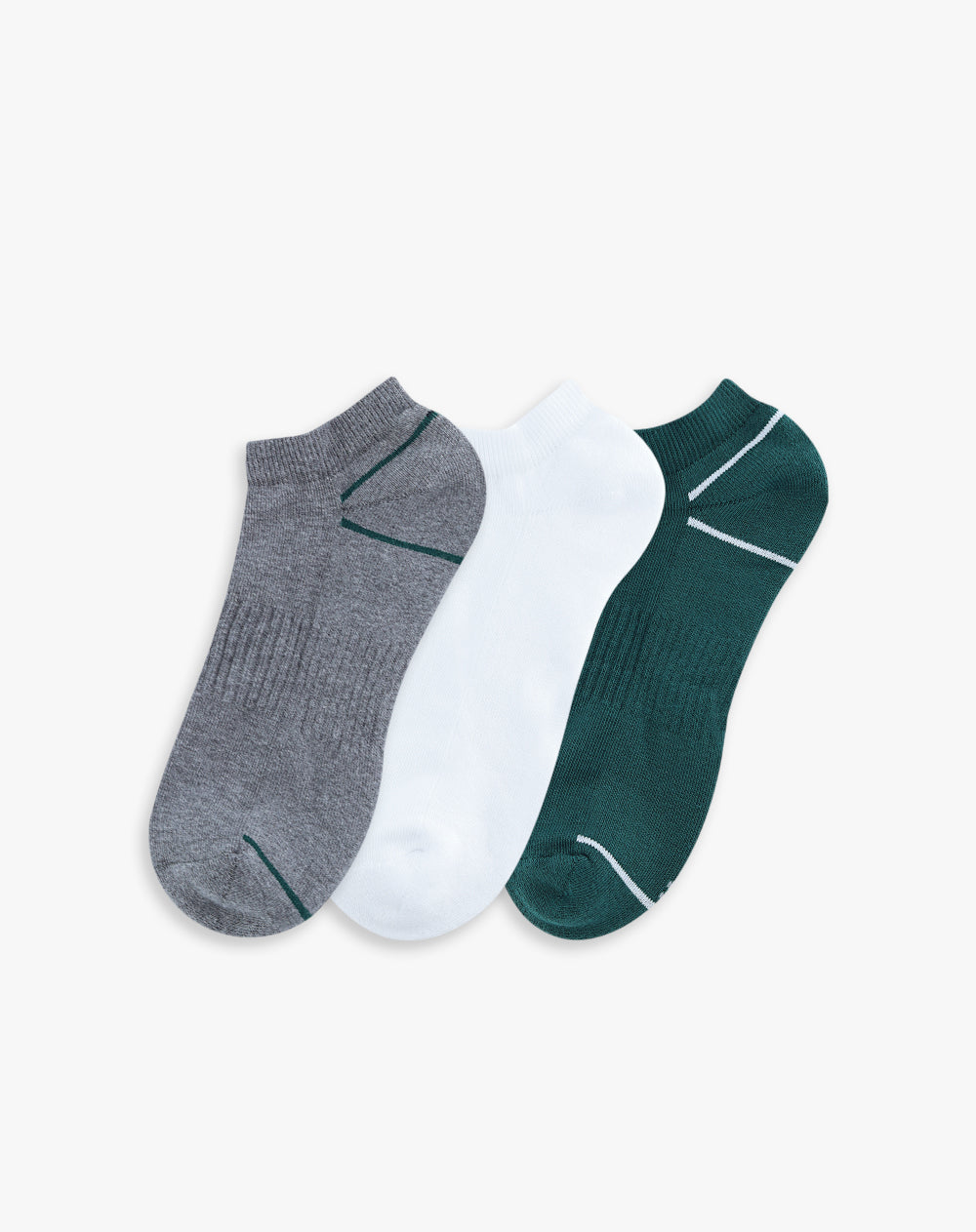 Medias hombre tobillera corta pack x3 surtido