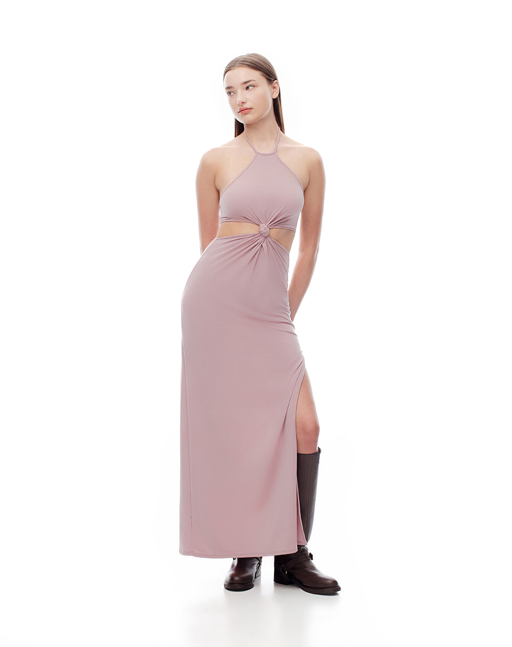 Vestido largo lila
