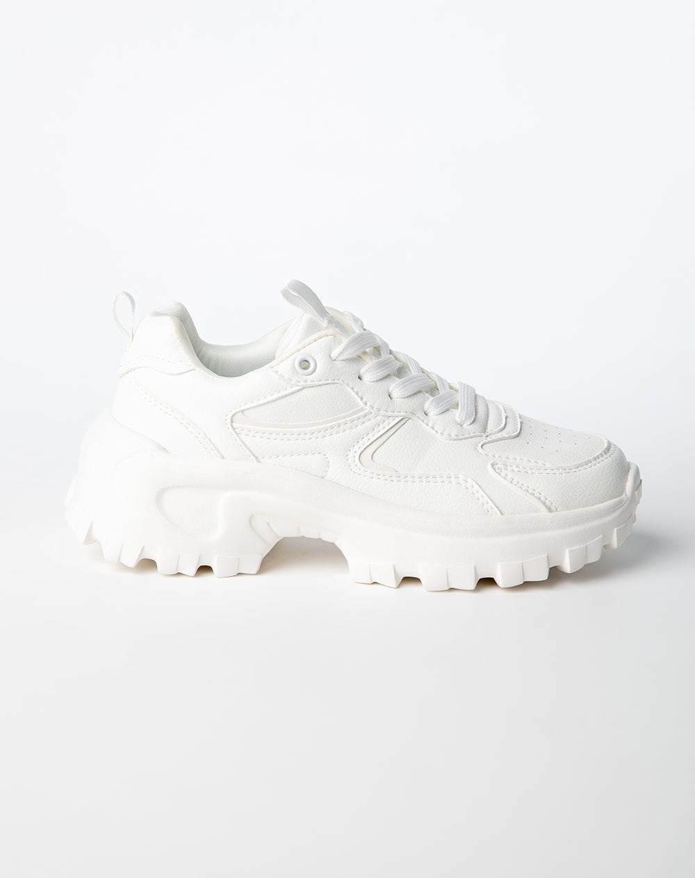 Tenis tipo chunky blancos niña