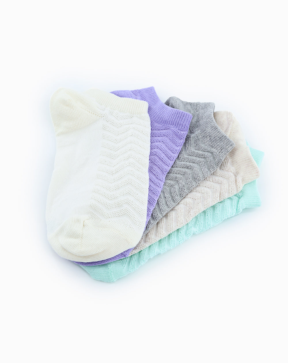 Medias niña tobillera corta pack x5 surtido